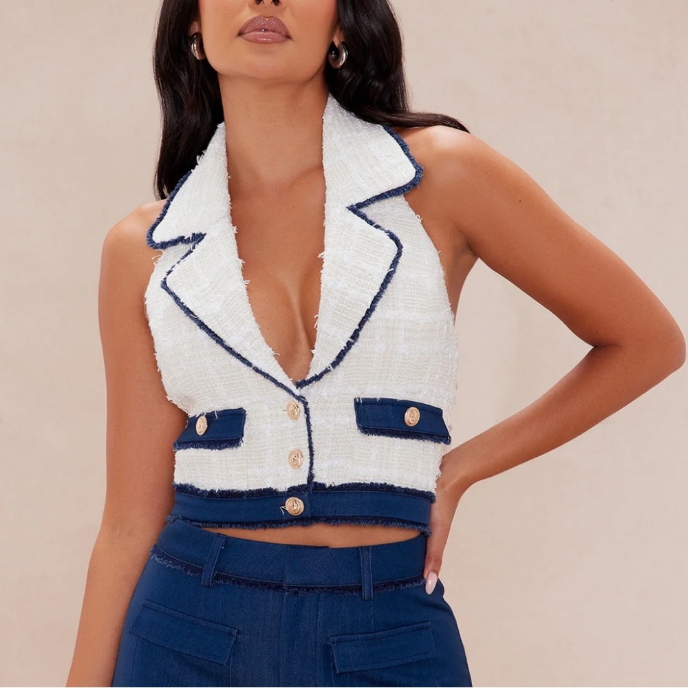 Fashion Nova Melinda Tweed Vest